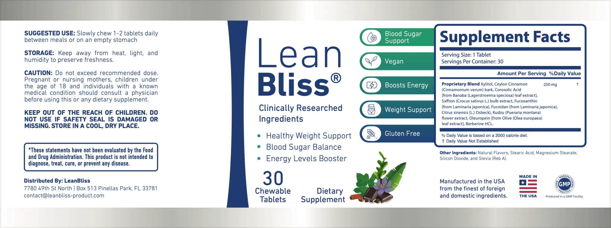 LeanBliss label